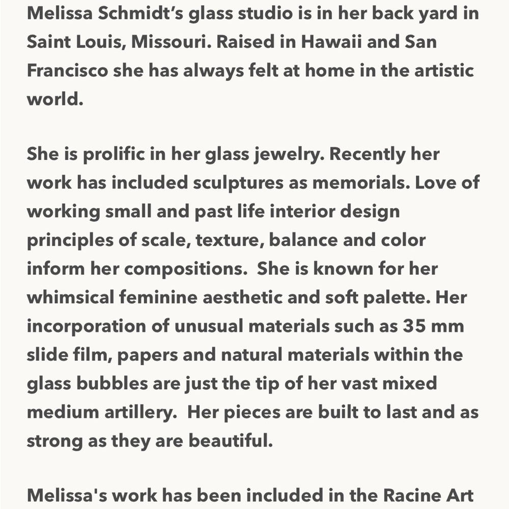 Melissa Schmidt Hand Blown Glass Bead Cluster Collar Choker  Necklace - Picture 9 of 9